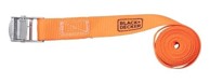 BLACK+DECKER Traka za vezivanje, 2,5 m, 200 kg, najlon, narančasta, crna