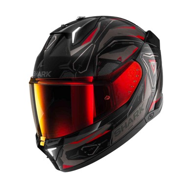 SHARK SKWAL i3 linik kaciga, black-grey-red