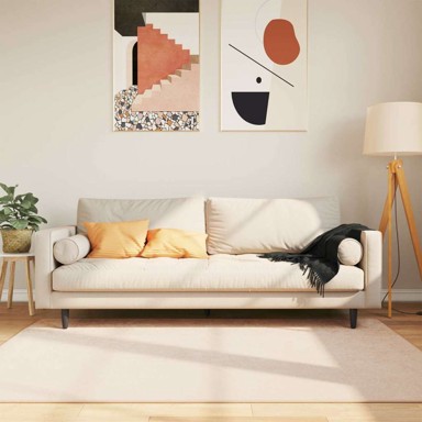 Tepih Print, poliester/PVC, 120 x 170 cm, krem