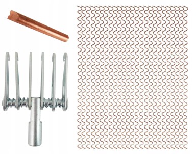 Set kandža sa 6 kuka s valovitom žicom 3 mm i žičanim elektrodama 320 mm, 25 kom.