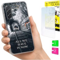 Futrola za Samsung Galaxy A36 / A56 foto maska zaštitna maska zadnja strana + staklo 9H