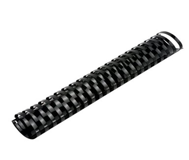 KLIPKO spirale PVC, 32 mm, ovalne, crne