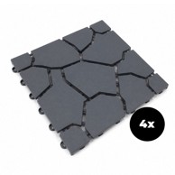 LINDER EXCLUSIV Vrtne pločice, 30 x 30 cm, 4 kom