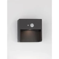NOVA LUCE Marta vanjska zidna svjetiljka led 1w/3000k/57lm/ip65/antracit senzor solar nl9492530
