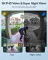 LIFESMART Bežično 2K video zvono s kamerom, vidno polje 180° i PIR detekcija pokreta