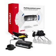 AMIO Parking senzori set, srebrni, 22 mm, priprema za LCD zaslon i kameru
