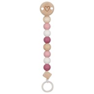 GOKI Lančić za dudu, drveni, rozi