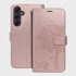 MEZZO Preklopna torbica Book Case za Samsung Galaxy A55 5G, tree rose gold