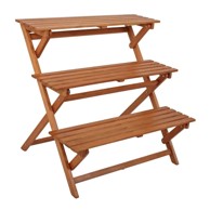 GARDEN PLEASURE Stalak za cvijeće od drveta eukaliptusa Ordeble