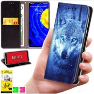BLUEMOON Preklopna maskica za Oppo Find X9, s foto tiskom, sa zaštitnim staklom 9H