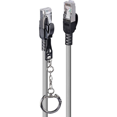 LINDY Mrežni kabel 47606, Cat6a, S/FTP, 5 m, sivi