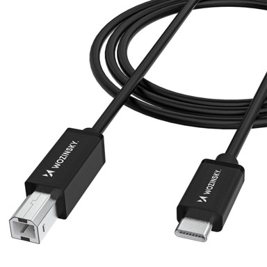 WOZINSKY USB-C na USB-B kabel za pisač i skener, 2 m, crni