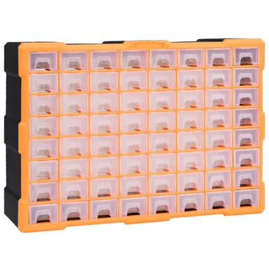 Organizator sa 64 ladice 52x16x37,5 cm