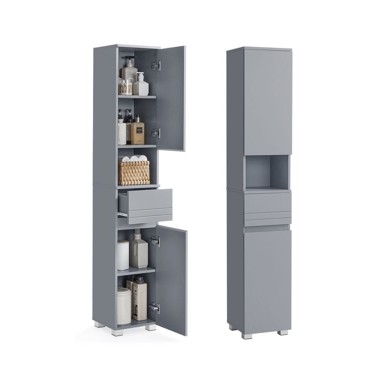 SONGMICS Kupaonski ormarić 30 x 30 x 170 cm, sivi