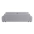 ROPEZ Svijetlo siva sklopiva/s prostorom za odlaganje sofa od samta 234 cm Sara, 234x122x78 cm