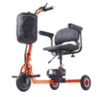 VEVOR Skuter za mobilnost, sklopivi, električni, 3 kotača, domet 12 milja, 1005 x 625 x 870 mm