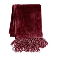 TISECO HOME STUDIO Bordo prekrivač od mikropliša za bračni krevet 220x240 cm