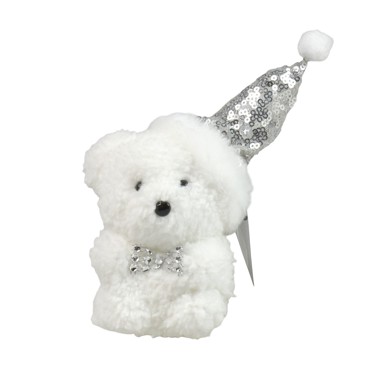 Božićni ukras viseći medvjedić 10x7x6 cm