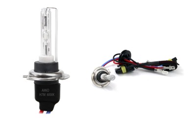 AMIO Premium HID xenon žarulje, H7, 6000K, hladno bijela, SINGLE BOX (1 žarulja)