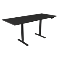 WHITE SHARK Gaming stol Fusion, električno podesiv, 180x75x71–116 cm, crni