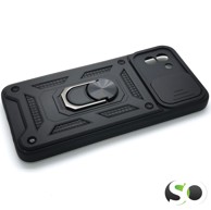 CAMSHIELD Pro maskica s magnetnim stalkom za Samsung A03 Crna