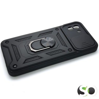 CAMSHIELD Pro maskica s magnetnim stalkom za Samsung A03 Crna