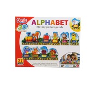 Puzzle Abeceda, 3D slagalica, 25x7.5x32 cm, 3+
