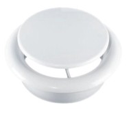 HYDROLAND Okrugli difuzor za ventilaciju Ø100 mm, bijeli