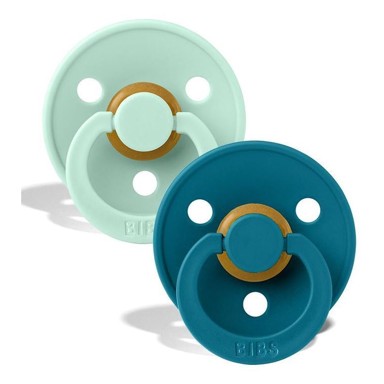BIBS Duda varalica Colour, okrugla, zelena/plava (vel. 2)