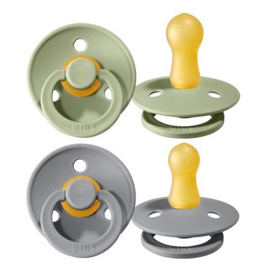 BIBS Duda varalica Colour, okrugla, zelena/siva (vel. 2)