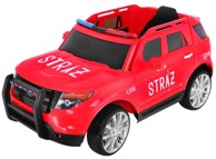 Auto na akumulator SUV Fire Truck, crveni