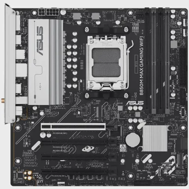 ASUS Matična ploča B850M MAX GAMING WIFI, AM5, mATX, DDR5, PCIe 5.0, WiFi 6