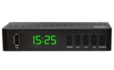 EVOLVEO DVB-T2 prijemnik Alpha T2, H.265/HEVC, USB, crni