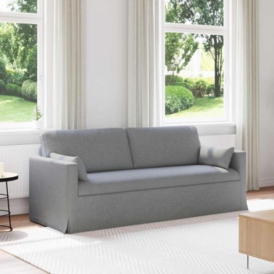 Sofa metalna 198 x 78 x 80 cm, svijetlo siva