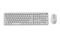 GEMBIRD Set miš i tipkovnica KBS-WMS-01-W-CYRL Silent key Pro Business, bežično, RU, bijela