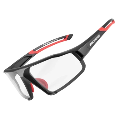 ROCKBROS Dječje fotokromatske biciklističke naočale UV400 crno, crvene