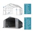 Skladišni šator Wikinger, 8x12x3 m, PVC, 550 g/m2