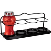 Nosač za četiri lampiona crni