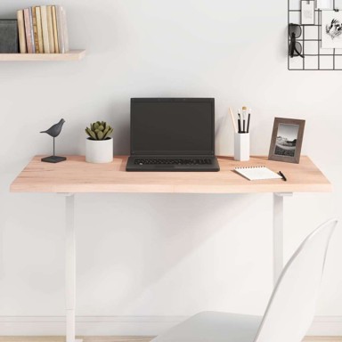 Stolna ploča, 100 x 40 x 2 cm, pravokutna, netretirana masivna hrastovina, prirodna