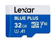 LEXAR Memorijska kartica Blue Plus microSDHC, 32 GB, UHS-I, 100 MB/s, U1, V10, A1, s adapterom