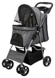 TRIXIE Kolica za kućne ljubimce 47 × 100 × 80 cm, siva