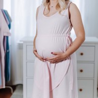 Spavaćica za trudnice i dojilje Bruna, crna  