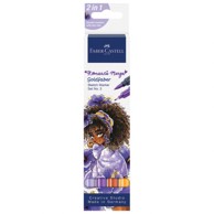 FABER-CASTELL Marker 164733, obostrani Sketch Goldfaber Romantic Manga 3, 4 boje, blister pakiranje