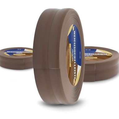 DQ-PP Meka podna lajsna od PVC-a, samoljepljiva, 32 x 23 mm, 25 m, tamnosmeđa
