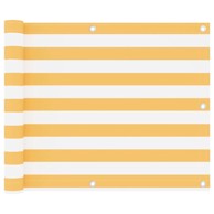 Balkonski zastor 75 x 500 cm Oxford, bijelo-žuti