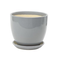 STIL Keramička tegla s podmetačem 18x18x16 cm