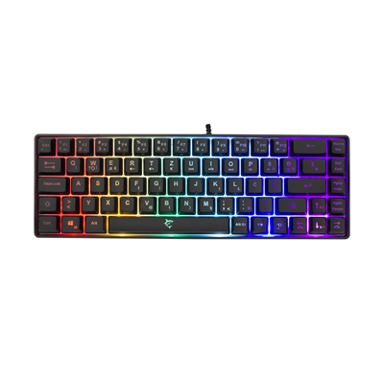 WHITE SHARK Tipkovnica GK-2201 Ronin, crna, RGB, membranska, HR/US layout, USB