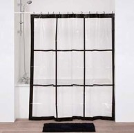 TENDANCE Zavjesa za kadu, 180X180 cm, PEVA, transparentna