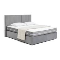 BONAMI SELECTION Boxspring krevet Olia Bold Line 160x200 cm, sivi