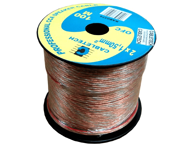 CABLETECH Automobilski kabel, paralelna izvedba, presjek 2x0,75 mm², duljina 100 m, prozirni